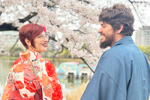 Tokio: Kimono-Anziehen, Spaziergang und Fotosession