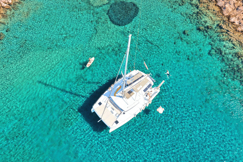 Catamaran Cruise to Elafonisi & Kedrodasos: Lunch & Open Bar Elafonisi Cruise: Snorkel, Paddle & Healthy Meal