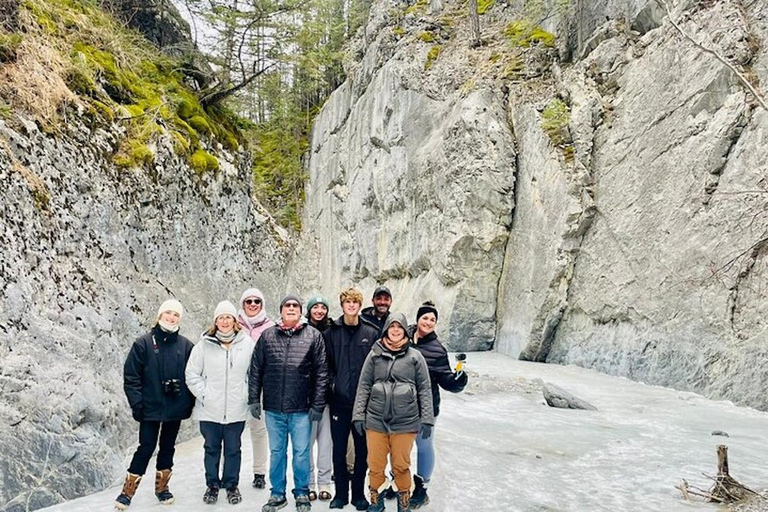 Grotto Canyon Ice Walk with Indigenous Pictographs Calgary pick up
