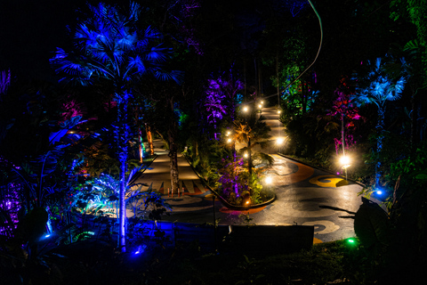 Phuket: Hanuman Luge Night Exclusive with Transfer or Dinner Luge 2 Rides + Dinner + Skywalk OR Luge Phone Head Mount