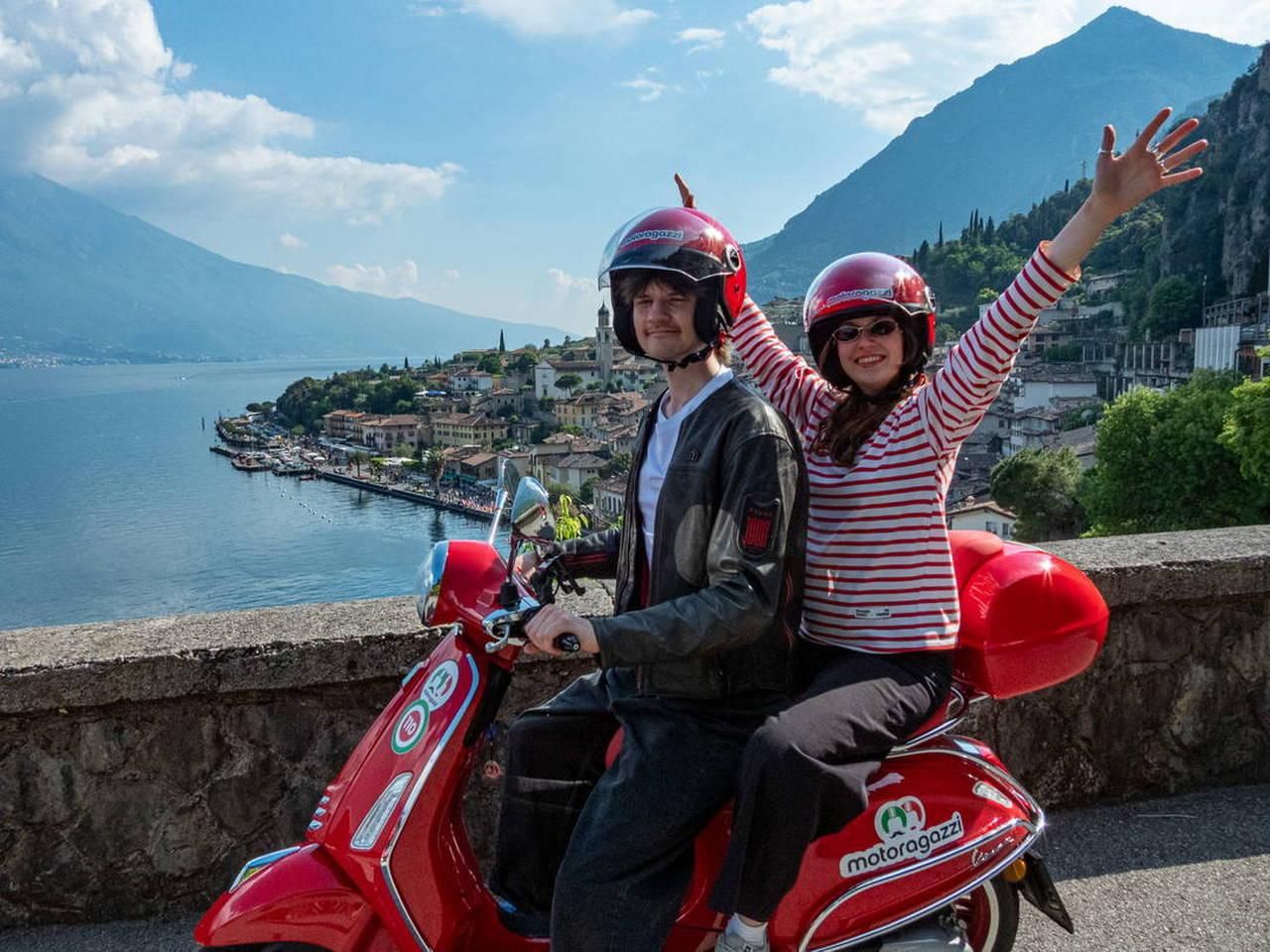 Moniga del Garda: Geführte Vespa-Tour am Gardasee mit App
