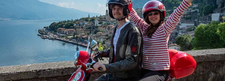 Moniga del Garda : visite autoguidée du lac de Garde en Vespa