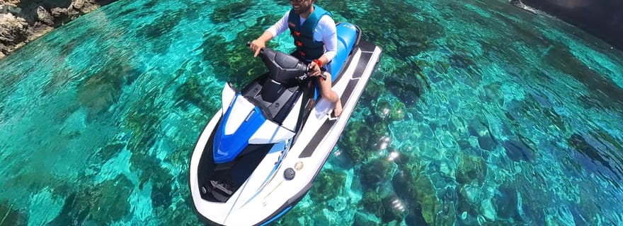 Au départ de Mellieħa : Comino, Lagon Bleu, et Gozo Jet Ski Tour