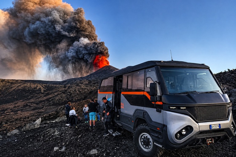 Etna 3000: Off-Road Vehicle Tour through Lava Flows and Trekking to the Summit Craters Etna 3000: Off-road tour through lava flows and hike to the summit craters