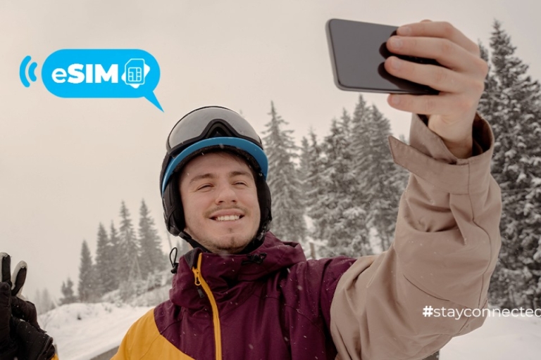 Val-d'Isère & France: Unlimited EU Internet with eSIM Data 15-Days: Unlimited Val-d'Isère & EU Internet with eSIM