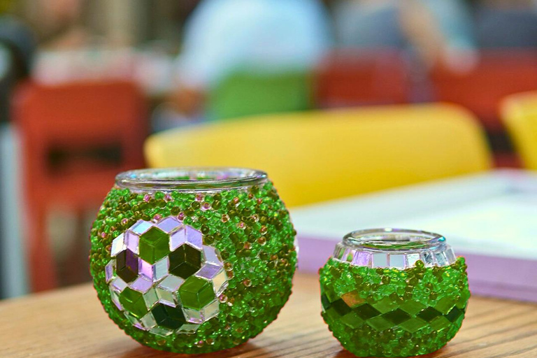 Marmaris Mosaic Candle Holder Workshop Design Your Own Light Traditional Mosaic Candle Holder (Русский - Russian)