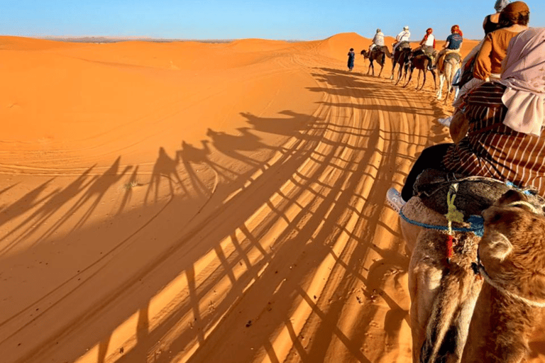 From Marrakech: 4-Day Camel Ride & Sahara Camp Experience From Marrakech : 4 days desert group tour (luxury camp)