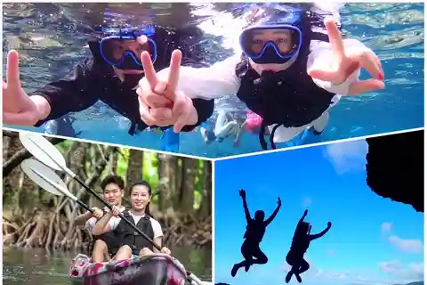 Ishigaki Island: SUP or Canoeing and Snorkeling at Blue Cave