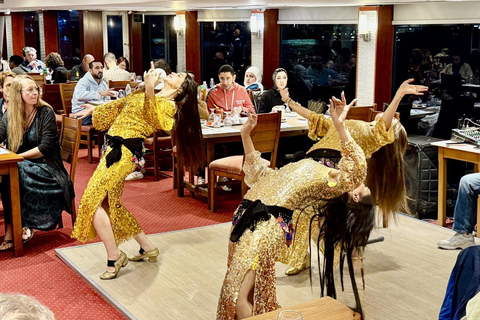 Cairo: Turquoise Prestige Nile Sunset Dinner & Show Cruise Including Transfer (Pickup & Drop-off)