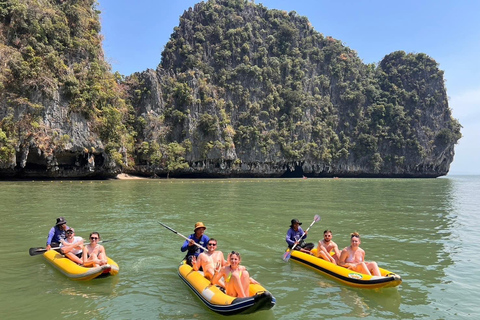 Khao Lak: Private Phang Nga Bay by Luxury Longtail Tour James Bond with Canoe