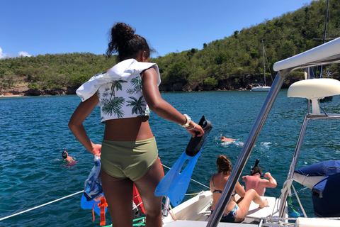 Guadeloupe:half Day on catamaran les Saintes, terre de haut