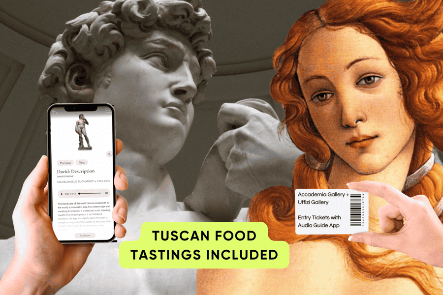 Florenz: Uffizien & Accademia Priority Tickets mit Audio App. Foto: GetYourGuide Florenz: Uffizien & Accademia Priority Tickets mit Audio App. Foto: GetYourGuide