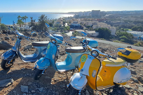 Maspalomas en Las Palmas: elektrische vintage scooter te huurElektrische bromfiets te huur 1 week