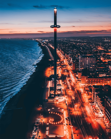 Brighton i360 City Lights Flight with Welcome Drink