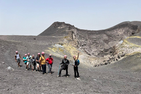 Trek to the summit of Mount Etna (3,350 m) with drone video etna summit craters hike