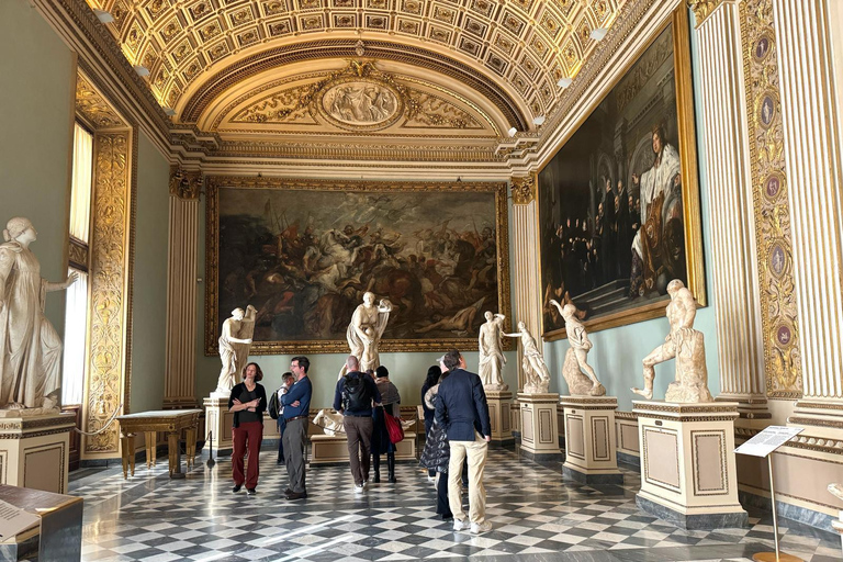 Florencia: Visita VIP sin hacer cola a la Galería de los UffiziTour en grupo en francés