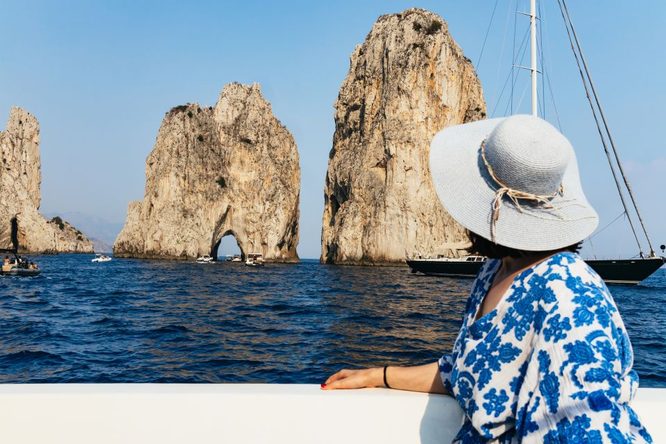 From Sorrento: Capri Guided Boat Tour & Ieranto Natural Park