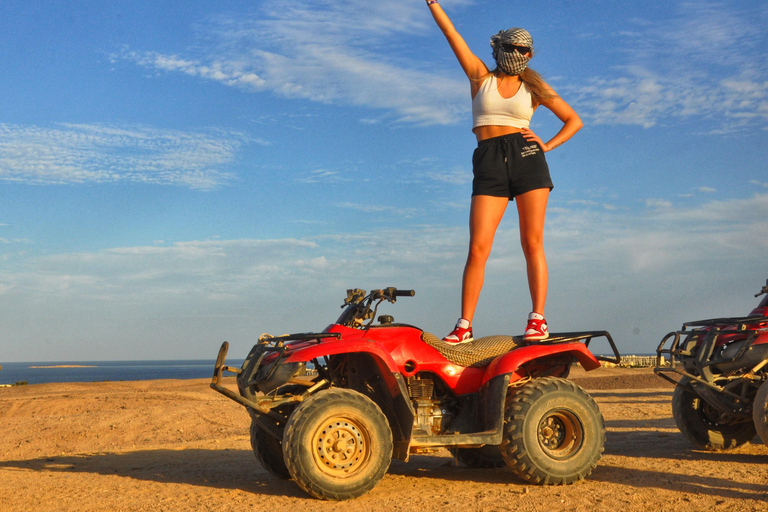 Bahía de Makadi: ATV, Vista al Mar, Camello, Observación de las Estrellas, Cena y EspectáculoEl Gouna, Bahía de Soma, Safaga: Quad Mar, Desierto y Camello