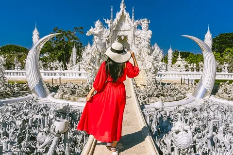 Chiang Mai: Templos brancos, azuis e vermelhos de Chiang Rai e Long Neck