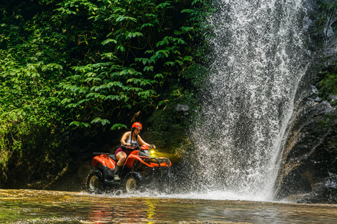 Ubud: Ayung River Rafting & Kuber Quad with Cave & Waterfall Single/Tandem ATV Quad & River Rafting | Transfer Gianyar