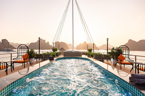 From Hanoi: Halong Bay Day Cruise with Kayak, Cave & Swim Halong Bay Day Cruise from Halong Port (No Transfer)