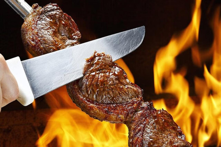 Rio de Janeiro: Corcovado i Sugarloaf z grillemRio de Janeiro: Corcovado i Sugarloaf z grillem w porze lunchu