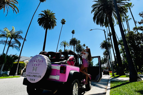 Beverly Hills: Rodeo Drive Open Roze Jeep PrivétourBeverly Hills Rodeo Drive op een open Pink Jeep privétour