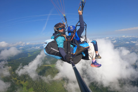 Experiência de parapente em tandem em Brasov (:)