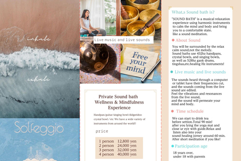 Beppu: Sound Bath Wellness Retreat at Ocean View Studio Private Sound Bath Wellness Retreat at Ocean View Studio