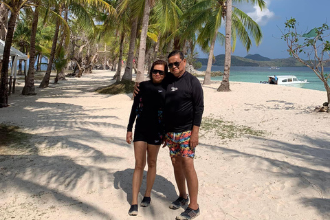 Coron:Malcapuya Island Bulog Dos ,Ditaytayan Sandbar mit Mittagessen