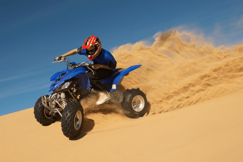 Safári privado no deserto, moto ATV, passeio de camelo e sandboardSafári no deserto | Passeio de camelo | Manobras radicais nas dunas | Sem quadriciclo