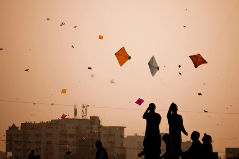 Jaipur: Festival de cometas Makar Sankranti con una familia local