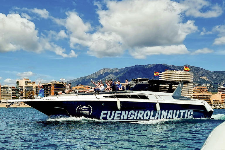 Fuengirola: Delfinskådning med båt med snacks och dryckFuengirola: Delfinsafari på yacht med snacks och drycker