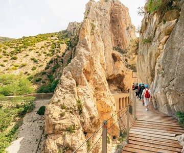 El Chorro: Caminito del Rey rondleiding met pendelbus