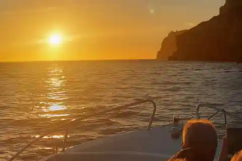 Parc naturel d'Arrábida : excursion en bateau au coucher du soleil avec boisson régionale.