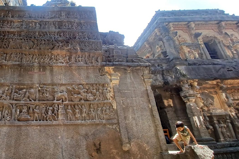 Betaalbare taxirit van Aurangabad naar de Ajanta &amp; Ellora grotten