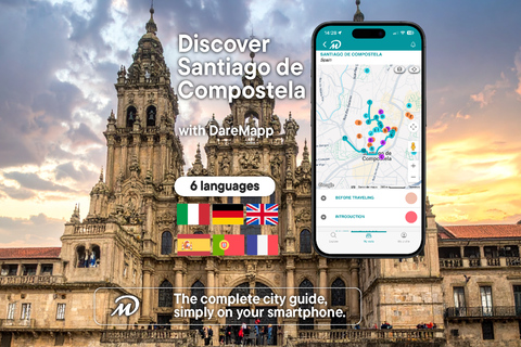 Santiago de Compostela: Private Guided Tour with Your Phone Santiago: The Fonseca Code and the Stonemasons with Physical Kit and Live Guide