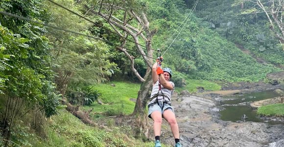 Nadi: Zipline, Waterfalls, and Jungle Safari Tour with Lunch