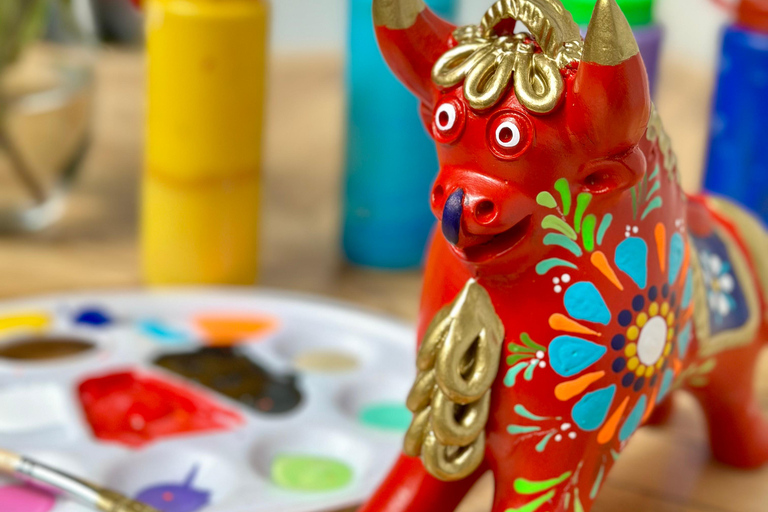 Cusco: Paint your own craft | Torito de Pucará | Andean Llama Cusco: Paint your own handicraft | Torito de Pucará | Andean llama