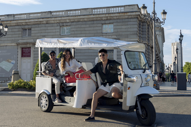 Madrid: Panoramic Views in Tuk Tuk90 minute tour with pickup included