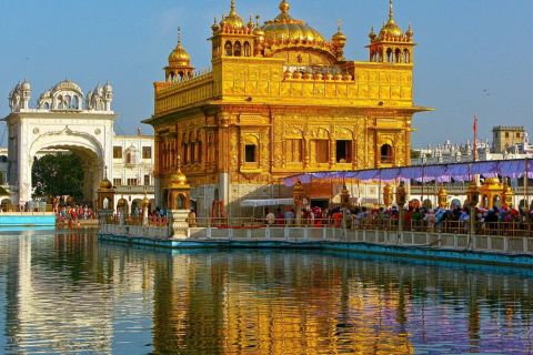 Da Delhi: Tempio d'oro di Amritsar di 2 giorni e tour del confine di Wagah