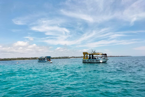 Mombasa: Marine Park Glass Bottom Boat Tour with Snorkeling