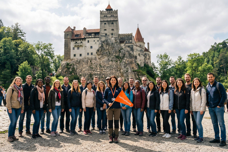 Bucharest : Peles, Bran & Wednesday Castles + Brasov Tour COACH TOUR Audio guide in 24 languages