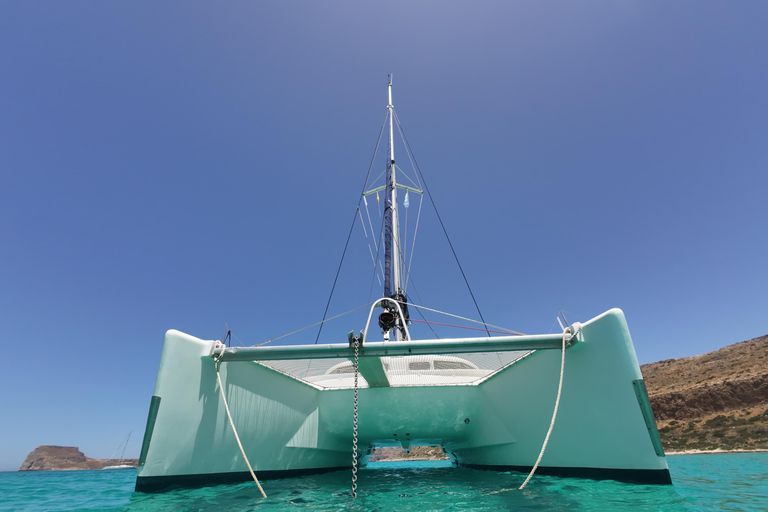 Balos: Catamaran Shared Sailing Cruise with lunch and drinks Balos: Catamaran SUNSET Shared Sailing Cocktail Cruise