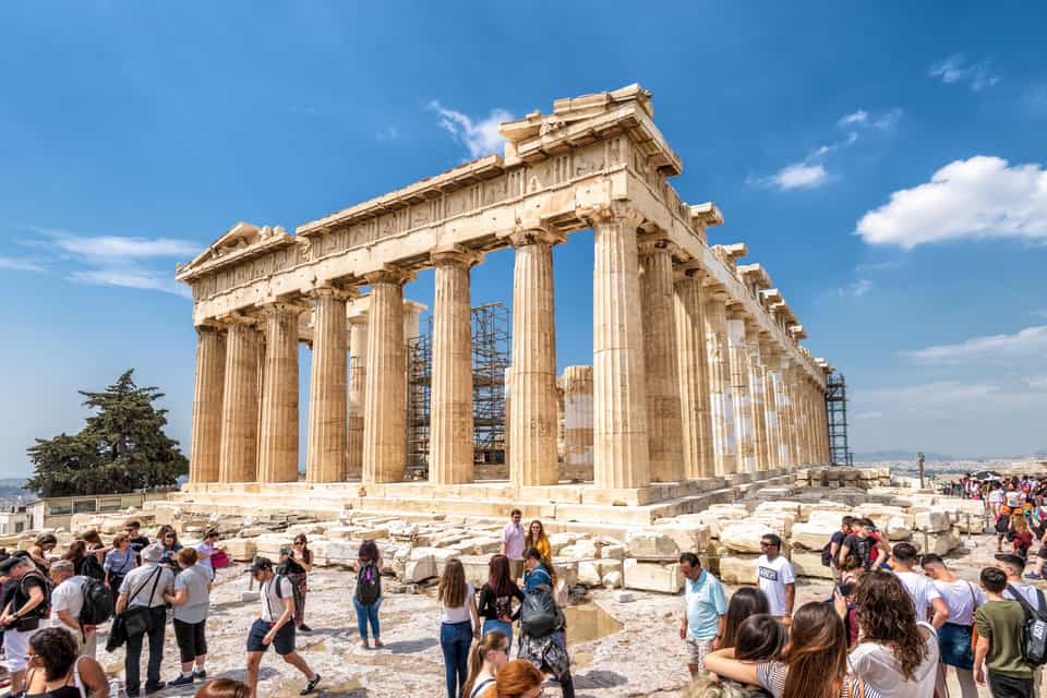 Akropolis mit Parthenon in Athen