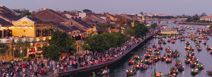 Hoi An : Excursion en bateau aux lanternes et lâcher de lanternes