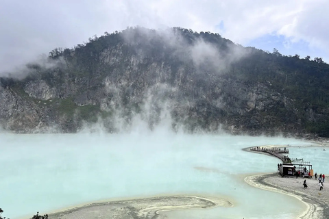 Jakarta: White Crater, Suspension Bridge & Hot Spring