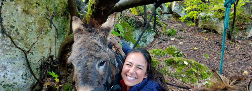 Sassari : randonnée avec des ânes à Cargeghe et apéritif