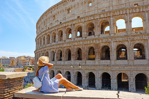 Rome: Colosseum, Roman Forum, and Palatine Hill – Ticket and Tour Hosted Entry Ticket to the Colosseum with Audio Guide