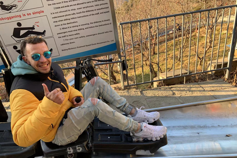 Beijing: Mutianyu Great Wall Chairlift Up & Toboggan Down Meet at Kempinski Hotel